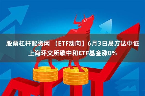 股票杠杆配资网 【ETF动向】6月3日易方达中证上海环交所碳中和ETF基金涨0%